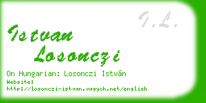 istvan losonczi business card