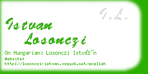 istvan losonczi business card